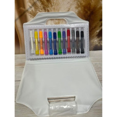 Профессиональные Акриловые маркеры Acrylic marker 12 цветов в кейсе